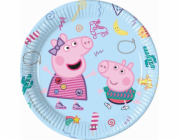 PROCOS Peppa Pig papírové talíře, 23 cm, 8 ks (bez plastu)