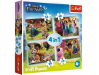 Trefl Puzzle 4v1 Naše kouzelné Encanto 207 dílků