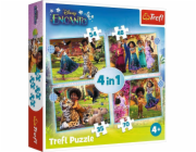 Trefl Puzzle 4v1 Naše kouzelné Encanto 207 dílků