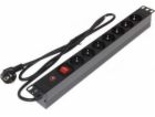 Delta Power strip 19 1U 7x Schuko (L19/7F)