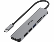 UNITEK HUB USB-C H1118A; USB-A x3  USB-