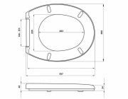 Sedátko WC REVET s potiskem 42,7×36x4 cm