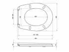 Sedátko WC HELIX s potiskem 43,5×35x4 cm