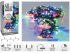 Světla vánoční barevná venkovní 40 LED 3 m