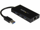 StarTech USB HUB 1x RJ-45 + 3x USB-A 3.0 (ST3300GU3B)