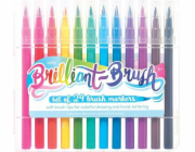 Barevné balónky Brilliant Brush fixy 24 barev