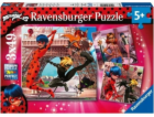 Puzzle Ravensburger 3x49 dílků Zázračná beruška a kočka Noir