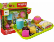 LEANToys Food Set Dezertní dort s podnosem