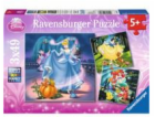 Puzzle Ravensburger 3x49 - Disney princezny (093397)