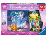 Puzzle Ravensburger 3x49 - Disney princezny (093397)