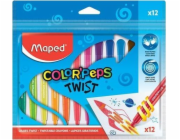 Voskové pastelky Maped Twist, 12 barev MAPED