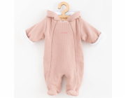 Kojenecká kombinéza s kapucí New Baby Frosty pink Vel.80 (9-12m)