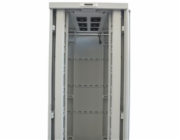 LEXI-Net 19" stojanový rozvaděč 42U 800x800 rozebiratelný, ventilační jednotka, termostat, kolečka, 600kg, sklo, šedý