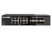 QNAP switch QSW-3216R-8S8T (8x 10G GbE porty + 8x 10G SFP+ porty, poloviční šířka)