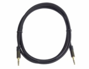 PREMIUMCORD kabel, stíněný, Jack 3.5mm - Jack 3.5mm M/M 1,5m