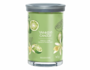 Svíčka ve skleněném válci Yankee Candle, Vanilka s limetkami, 567 g