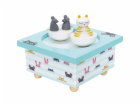 Trousselier Music Box Dancing Cat & Mouse