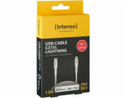 Intenso USB Cable C315L Nylon 1,5m white USB-C / Lightning 60W