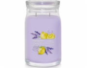 Svíčka ve skleněné dóze Yankee Candle, Citrón a levandule, 567 g