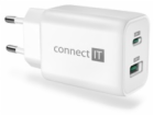 CONNECT IT Wanderer2 GaN nabíjecí adaptér 1×USB-C + 1xUSB...