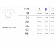 Kojenecké body s dlouhým rukávem Nicol Olaf Vel.74 (6-9m)