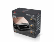 Sendvičovač a vaflovač s nepřilnavým povrchem 3v1 Rosegold Metallic Line BH-9453