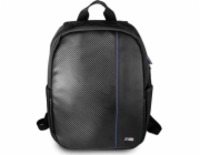 Guess Carbon Navy Stripe Backpack, černá Noste svůj počítač nebo chytrý telefon s módou BMW. Vysoce kvalitní nylon a PU karbonová kůže zajišťují odolnost.