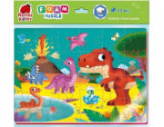 Roter Kafer Měkké pěnové puzzle A4 Vtipné obrázky Dinosauři RK6020-08