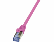 LogiLink Patchcord Cat.6A, S/FTP, 0,50 m, růžový (CQ3029S)