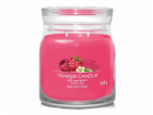 Svíčka ve skleněné dóze Yankee Candle, Červená malina, 368 g