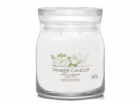 Svíčka ve skleněné dóze Yankee Candle, Bílá gardénie, 368 g