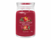 Svíčka ve skleněné dóze Yankee Candle, Věnec z červených jablíček, 567 g