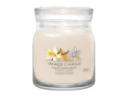 Svíčka ve skleněné dóze Yankee Candle, Vanilkové creme br...