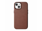 Woodcessories Bio kožené pouzdro MagSafe iPhone 15 Brown