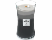 Svíčka Trilogy WoodWick, Hřejivé dřevo, 609.5 g