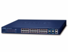 OPRAVENÉ - Planet SGS-5240-24P4X L2/L3 PoE switch, 24x 1G...