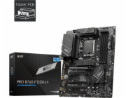 MSI MB Sc LGA1700 PRO B760-P DDR4 II, Intel B760, 4xDDR4, 1xDP, 1xHDMI