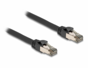 Delock Síťový kabel RJ45 Cat.6A, U/FTP, ultraohebný s vnitřním kovovým pláštěm, délky 15 m, černý