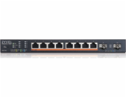 Zyxel XMG1915-10EP, 8-port 2.5GbE, 2 SFP+, 8 x PoE++ 130W Smart Switch, hybird mode, standalone or NebulaFlex Cloud