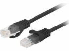 Patchcord kat.6 UTP 0,25m 10-balení fluke pass black