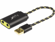  Xtrfy SC1 - černá - žlutá - USB - 2 x 3,5 mm - samec - samice - zlatá