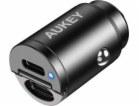 Aukey nabíječka Aukey Car nabíječka 2x USB-C, PD 30W