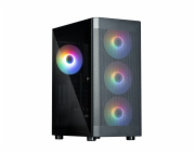  PC skříň I4 TG ATX Mid Tower se 4 ventilátory RGB