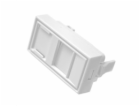 Modul neosazený 1x RJ45, 22,5x45 mm s prachovkou