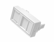 Modul neosazený 1x RJ45, 22,5x45 mm s prachovkou