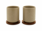 Bredemeijer Teebecher Umea 200ml beige with coaster142025