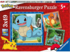 Dětské puzzle Charmander, Bulbasaur a Squirtle