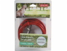 Vodítko Zolux TIE-OUT Cable, červené, 3m