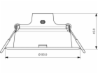 Vestavné svítidlo Philips Meson, 5,5W, 3000°K, LED