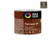 Tungu olej na terasy Pentacolor Terrace Oil, hnědý, 2,7l